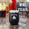 Fire Stainless Wine Tumblers - Black - Double Sided - In Context