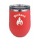 Fire Stemless Stainless Steel Wine Tumbler - Coral - Double Sided (Personalized)