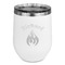 Fire Stemless Stainless Steel Wine Tumbler - White - Single Sided (Personalized)