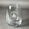 Fire Stemless Wine Glass (Single) (Personalized)