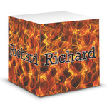 Fire Sticky Note Cube (Personalized)