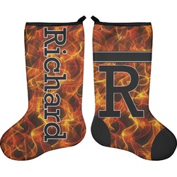 Fire Holiday Stocking - Double-Sided - Neoprene (Personalized)