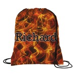 Fire Drawstring Backpack - Large (Personalized)