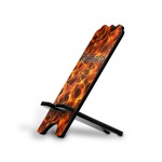 Fire Stylized Cell Phone Stand - Small w/ Name or Text