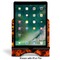 Fire Stylized Tablet Stand - Front with ipad
