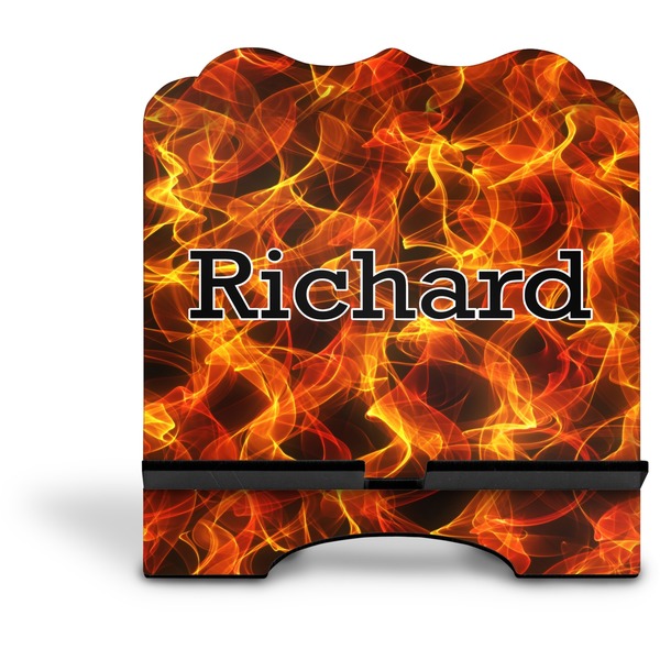 Fire Stylized Tablet Stand - Front without iPad