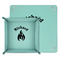 Fire Teal Faux Leather Valet Trays - PARENT MAIN