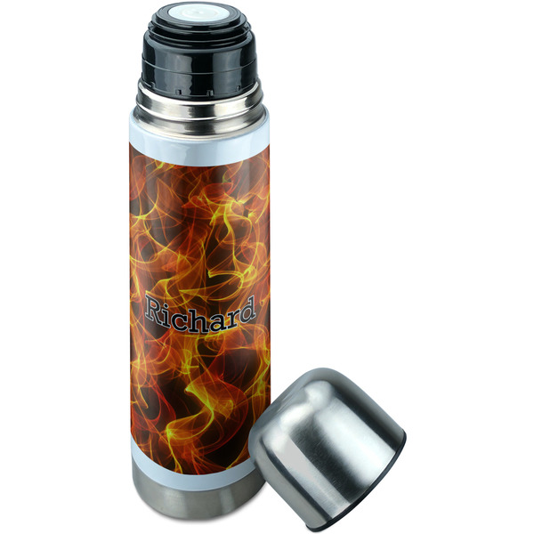 Fire Thermos - Lid Off