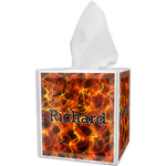 Fire Tissue Box Cover (Personalized)