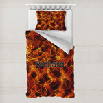 Fire Toddler Bedding w/ Name or Text
