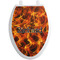 Fire Toilet Seat Decal Elongated
