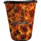 Fire Waste Basket - Single Sided (Black) (Personalized)