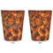 Fire Trash Can White - Front and Back - Apvl