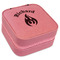 Fire Travel Jewelry Boxes - Leather - Pink - Angled View