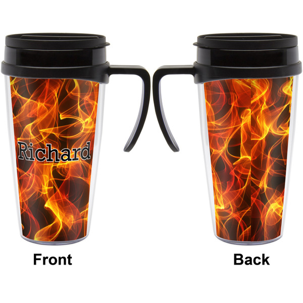 Fire Travel Mug with Black Handle - Approval
