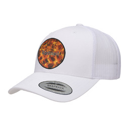 Fire Trucker Hat - White (Personalized)