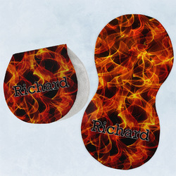 Fire Burp Pads - Velour - Set of 2 w/ Name or Text