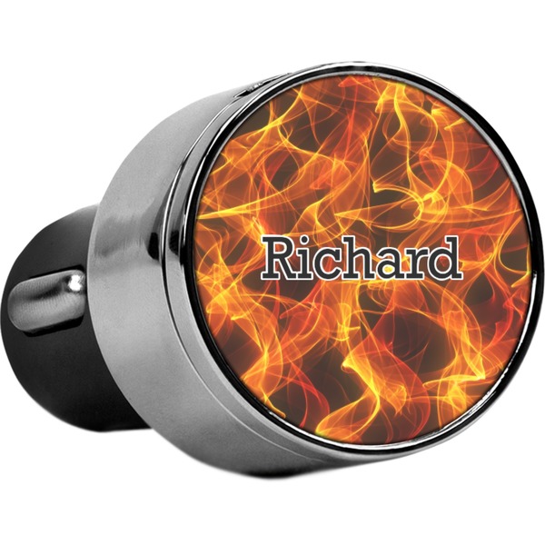 Custom Fire USB Car Charger (Personalized)