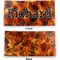 Fire Vinyl Check Book Cover - Front and Back