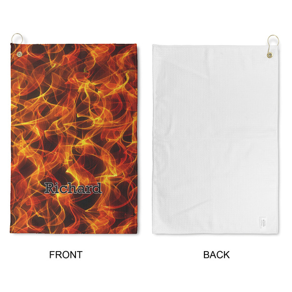 Fire Waffle Weave Golf Towel - Approval