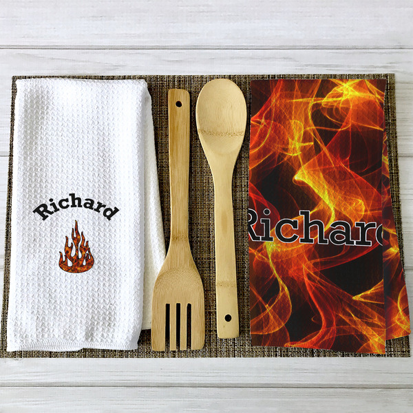 Fire Waffle Weave Towels - 2 Print Styles
