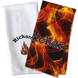 Fire Kitchen Towel - Waffle Weave (Personalized)
