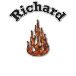 Fire Graphic Decal - Custom Sizes (Personalized)