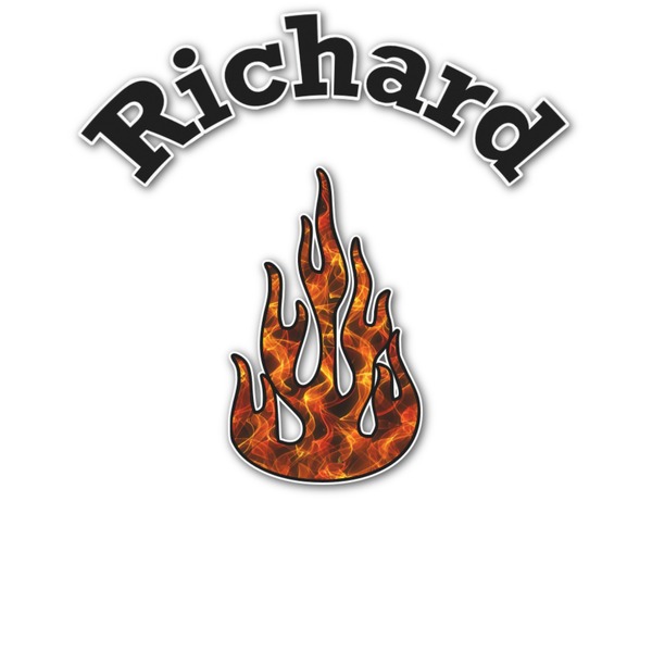 Custom Fire Graphic Decal - Custom Sizes (Personalized)