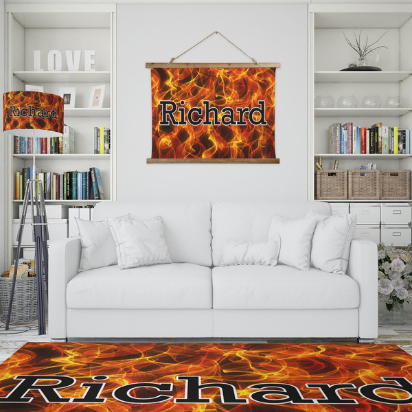 Fire Wall Hanging Tapestry - IN CONTEXT