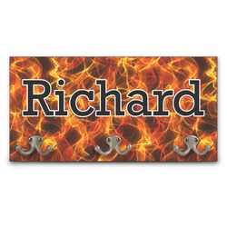 Fire Wall Mounted Coat Rack (Personalized)