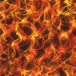 Fire Wallpaper & Surface Covering (Water Activated 24"x 24" Sample)
