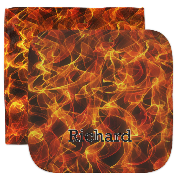 Custom Fire Facecloth / Wash Cloth (Personalized)