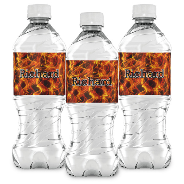 Fire Water Bottle Labels - Front View