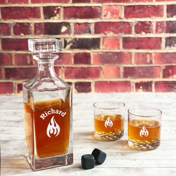 Fire Whiskey Glass - In Context