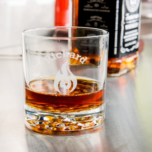 Fire Whiskey Glass - Jack Daniel's Bar - in use