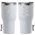 Fire RTIC Tumbler - White - Engraved Front & Back (Personalized)