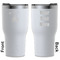 Fire White RTIC Tumbler - Front and Back