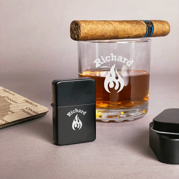 Fire Windproof Lighters - Black - In Context