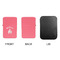 Fire Windproof Lighters - Pink, Single Sided, No Lid - APPROVAL