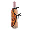 Fire Wine Bottle Apron - DETAIL WITH CLIP ON NECK