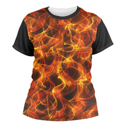 Fire Women's Crew T-Shirt (Personalized)