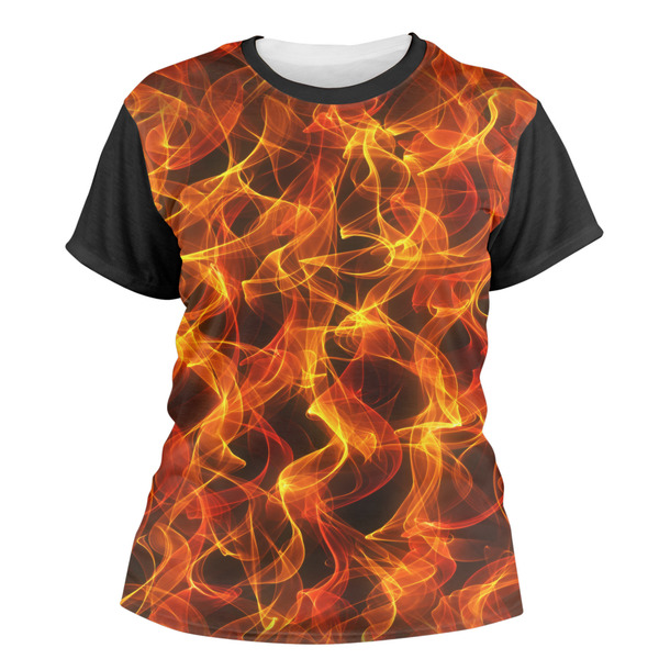 Custom Fire Women's Crew T-Shirt - X Small
