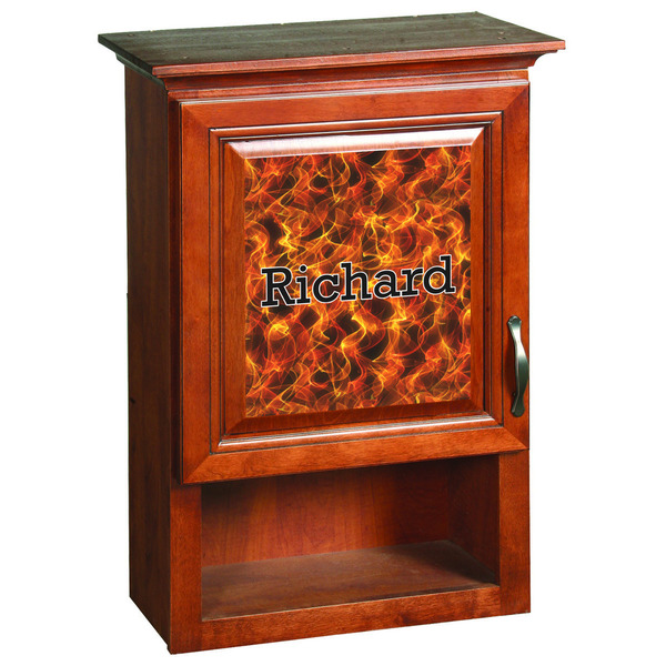 Fire Wooden Cabinet Decal (Medium)