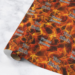 Fire Wrapping Paper Roll - Medium - Matte (Personalized)