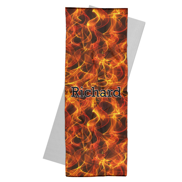Custom Fire Yoga Mat Towel (Personalized)