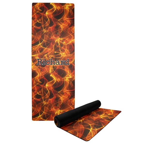 Custom Fire Yoga Mat (Personalized)