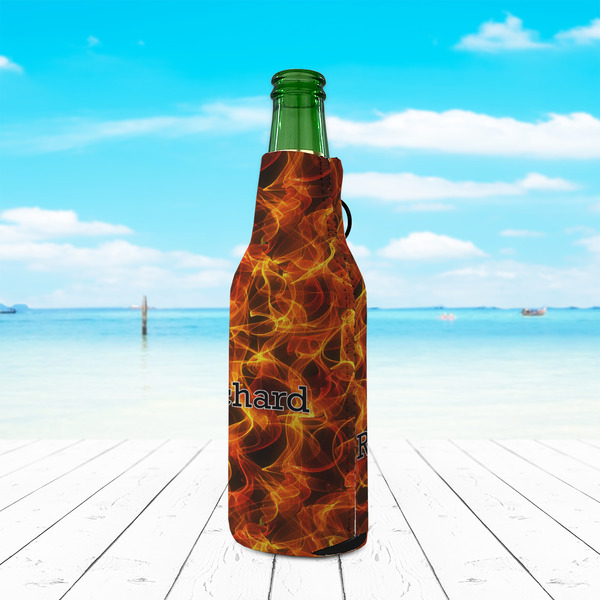 Fire Zipper Bottle Cooler - LIFESTYLE