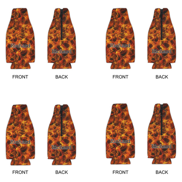 Fire Zipper Bottle Cooler - Set of 4 - APPROVAL