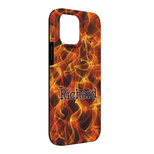 Custom Fire iPhone Case - Rubber Lined - iPhone 13 Pro Max (Personalized)