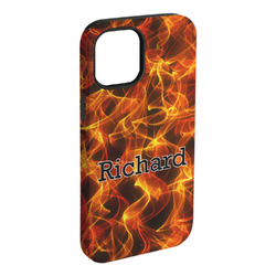 Fire iPhone Case - Rubber Lined - iPhone 15 Plus (Personalized)